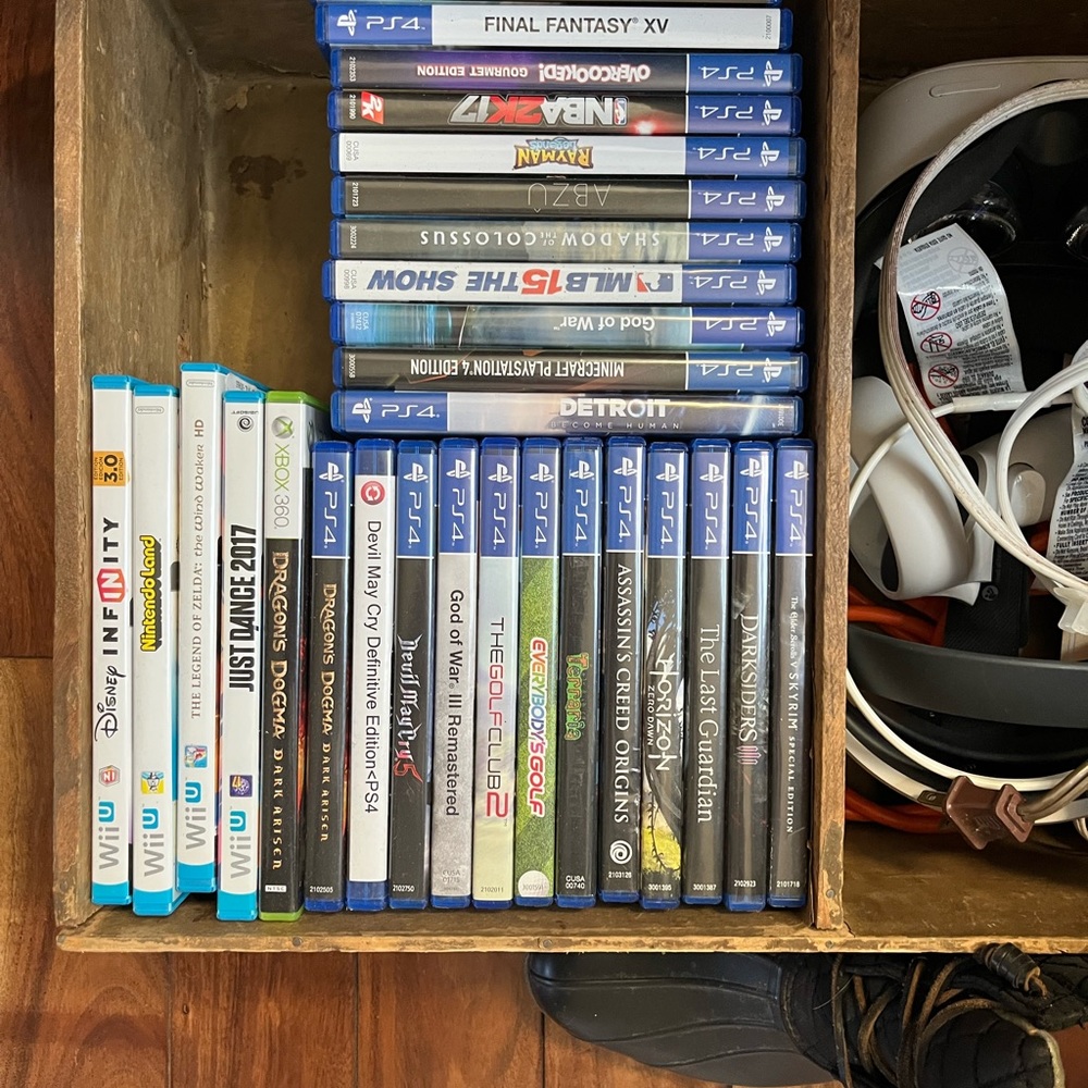 Wii U console and games